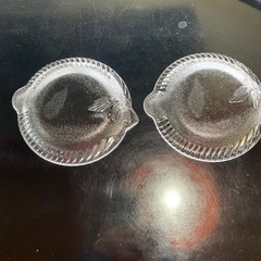 昭和レトロ　サカナプレート　sogaガラス中古品の画像