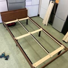 【現在お取引中】🛌✨マットレス付き❗️コンセント付き❗️おしゃれシングルベッドセット🌙✨★5958★の画像