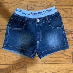 女の子　デニムショートパンツ　150
