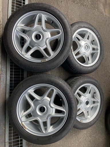 ミニクーパーS R53 純正ホイールランフラットタイヤセット　195/55R16