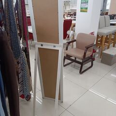 ★ジモティ割あり★  ミラー ホワイト H151.5×D6-41×W34.5 クリーニング済み HJ6578の画像