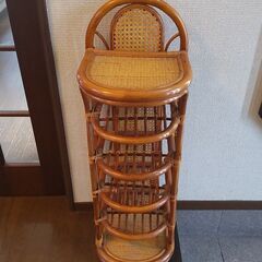 スリッパラック（籐）