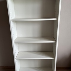 本棚　ホワイト　棚板3枚　