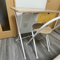 折りたたみ机・折りたたみ椅子 セット