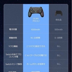 【未使用】2個セット Switch対応 ワイヤレス コントローラー プロコン スイッチの画像