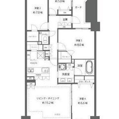 💞越中島駅徒歩11分💕100㎡越！広々ファミリータイプ4LDK！...