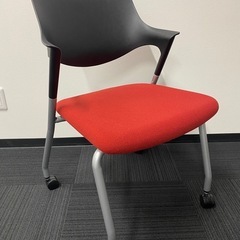 オフィスチェア座面レッド