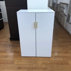 ラック付き本棚　程度A ホワイト【取りに来れる方限定】