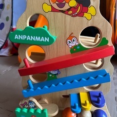 アンパンマン　スロープトイ　木製