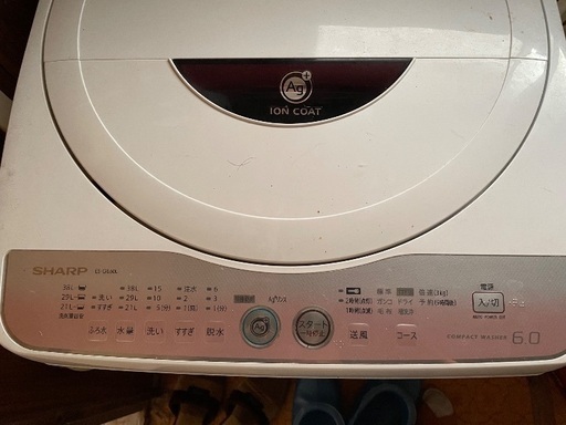 SHARP簡易乾燥機能付き洗濯機