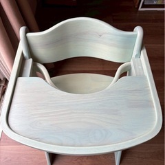 値下げ【美品】katoji カトージ　ハイチェア　ブルーの画像
