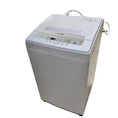 【美品】アイリスオーヤマ 全自動洗濯機 IAW-T502E（5....