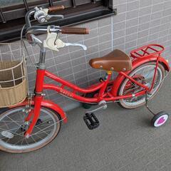 ブリジストン　子供用自転車　16インチ　補助輪つき
