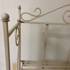 アイアンラックオープンラック4段フェミニン姫系アイアンフレーム白