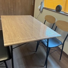 スチールダイニングセット４人用
