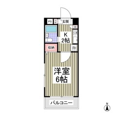 🌈初期費用10万以下🌈敷金＆礼金ゼロ🎁 フリーレント1ヶ月🌈『ジュネパレス越谷第6  208』M 1hepp6 - 越谷市