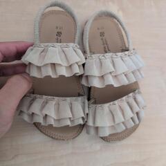 女の子　17cm サンダル