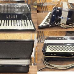 現状品 音出し確認済 EXCELSIOR エキセルシャー アコーディオン Model303 37鍵盤 120ベース MML 鍵盤幅18mm ソフトケース付の画像