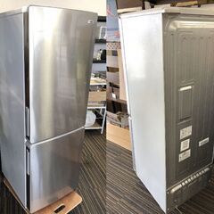 ☆【2021年製】Haier 冷凍冷蔵庫 JR-NF173B 173L ホワイト×シルバー ハイアール 冷蔵庫 通電確認済 生活家電 中古（NF250515）Zi-2012の画像