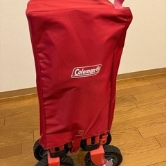 【美品】coleman コールマン　キャンプワゴン　キャリーカートの画像