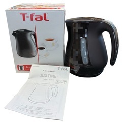 【美品・動作確認済】T-fal ティファール 電気ケトル ジャスティン プラス 1.2L KO340870 カカオブラック 箱・電源プレート付属