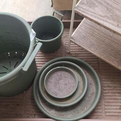 鉢植え+ガーデンラック+園芸トレイ+土3種