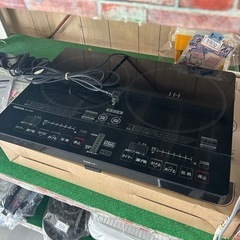 山善　2口　IHコンロ