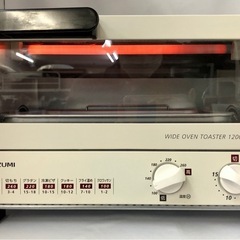 コイズミ オーブントースター KOS-1204/W 2021年製  KOIZUMI 小泉