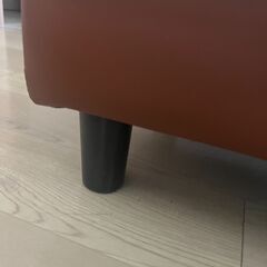 革製オットマン　未使用品の画像