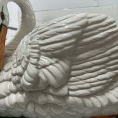 白鳥のフラワーポットの画像
