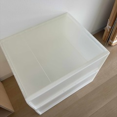 無印 ポリプロピレン 収納ケース ワイド 中の画像