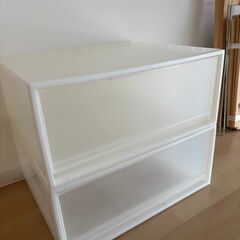 無印 ポリプロピレン 収納ケース ワイド 中