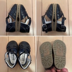 【ポンプキンス】ベビーサンダル　12.5cm 　ネイビー　の画像