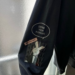 PLAYBOY ブラック スウェット Lの画像