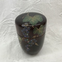 祥目入り 長棗 葡萄螺鈿蒔絵 ＊箱あり