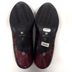 美品 ワコール success walk パンプス 23.5㎝ チェック柄 レッド/赤 WIN272 レディース 靴 札幌市 中央区 南12条の画像
