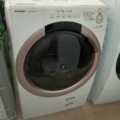 💧コンパクト設計💧SHARP シャープ 2022年製ドラム式洗濯乾燥機 ホワイト系 ES-S7G-WL 洗濯7.0kg 乾燥3.5kg💧5922