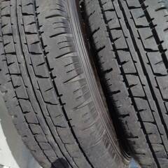 145/80R12 ﾎｲｰﾙ付 4穴 PCD100 2本 2023年製  軽自動車の画像