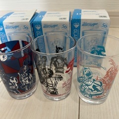 未使用品　仮面ライダー　グラス　3個セット