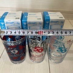 未使用品　仮面ライダー　グラス　3個セットの画像