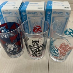 未使用品　仮面ライダー　グラス　3個セットの画像