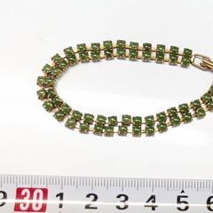 ☆アクセサリー　ブレスレット　緑石連　中古品　1,500円　