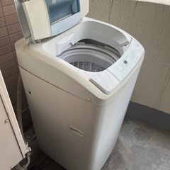 外置きしていた洗濯機