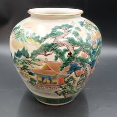 【R436】美品/九谷焼/花瓶/花器/インテリア/高さ約25㎝