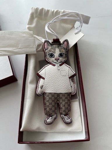 日本限定 ヒグチユウコ 猫 （ボリス）チャーム GUCCI】日本限定