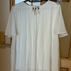 婦人用　白　ブラウス　LLサイズ　ほぽ新品
