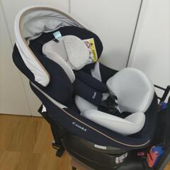 受付終了　コンビ　COMBI　クルムーヴスマート　エッグショック　JL-590  ネイビー(チャイルドシート)の画像