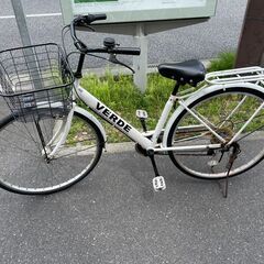 自転車　No.270　シティサイクル　ママチャリ　ホワイト　27...