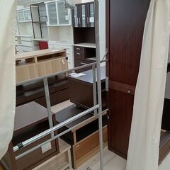 リユースのサカイ栃木店*お値段見直しました*★ジモティ割あり★  伸縮クローゼット ホワイト W120～×D55×H169 クリーニング済み TC8705の画像