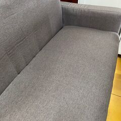 二人掛けソファ　グレー　在庫2つの画像